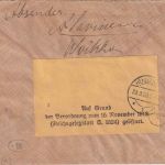 Finnland - 2x40 P. Wappen ua. Einschreibebrief Voikka Heidelberg 21.IX.20 Zensur