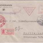 Finnland - 630 P. AFS "Stockmann" Luftpost-Einschreibebrief Helsinki 15.8.33