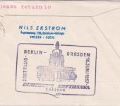 Finnland - DDR-Lufthansa Erstflug Dresden - Berlin Zuleitungspost 1957