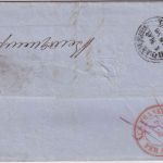 Frankreich/Russland - Paris 1858 Portobrief n. St. Petersburg Transit Aachen