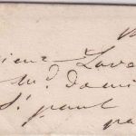 Frankreich - Paris 1840 Ortsbriefchen (Format: 40x100mm) - mit Inhalt