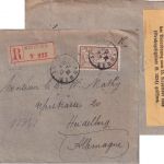 Frankreich - 50 C. Merson Einschreibbrief Amiens - Heidelberg 22.12.20 Zensur !