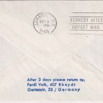 Andorra - Air France Boeing Cargo Firstflight Paris New York Zuleitungspost 1965
