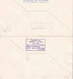 Frankreich/Peru - Air France Firstflight Paris/Lima/Paris 2 Luftpostbriefe 1960