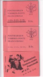 Schweiz - 12 Markenheftchen (9xJuventute/3xFreimarken) gestempelt ! MH 63/74