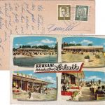BRD - 2434 Lensterstrand 25.7.63 Tagesstempel AK Grömitz n. Offenau