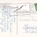 BRD - Fährschiff Deutschland Großenbrode Gedser Schiffspostkarte n. Offenau 1960