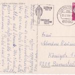 BRD - 8980 Oberstdorf 1981 6. Skiflug-WM Masch.werbestpl. Karte n. Barmstedt