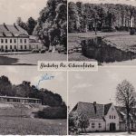 Schleswig-Holstein - Fleckeby Schule, Landschulheim etc. sw-Mehrbild-AK 1961