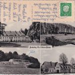 Schleswig-Holstein - Fleckeby Schule, Landschulheim etc. sw-Mehrbild-AK 1961