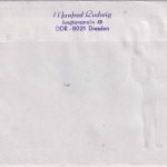 DDR - Dresden 1987 European Prosthoidontic Association SST Einschreibebrief