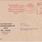 DDR - Leipzig 1979 10 Pfg. AFS Hygiene-Institut Bezirkshygieneinspektion
