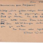 BRD - Bonn 1953 "Trunkenheit am Steuer" 8 Pfg. Posthorn Ortsganzsachenkarte