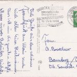 BRD - Frankfurt a/M. 1958 INDROFA Masch.werbestempel Karte n. Bamberg