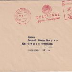 Bizone - Brackwede 21.6.49 4 Pfg. AFS "Quadronal gegen Schmerzen" Drucksache