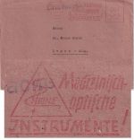 Bizone - Herrsching 25.9.48 4 Pfg. AFS "Heine Instrumente" Drucksachenbrief