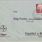 DR - Leverkusen I.G.Werk 14.1.35 Tagesstempel Firmenbrief n. FFM