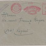 Bizone - Frankfurt a/M 1949 4 Pfg AFS "Vial & Uhlmann" (Pharma) Drucksache