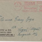 Bizone - Frankfurt a/M. 29.6.49 4 Pfg. AFS "Husten-Merzellen" Drucksachenbrief