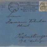 DR - Stuttgart 1921 Antroposophen-Kongress seltener Masch.werbestpl. Brief