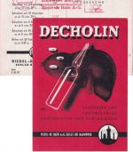 BRD - Seelze 1950 4 Pfg. AFS Riedel-De Haen AG Drucksachenkarte n. Legau
