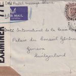 England - 5 P. George VI. Luftpostbrief i.d. SCHWEIZ Northfield - Genf 1.7.1943