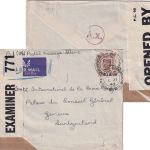 England - 5 P. George VI. Luftpostbrief i.d. SCHWEIZ Northfield - Genf 1.7.1943