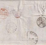 England/Bayern - 21/42 Kr. Portobrief Birmingham/Nottingham - Gerasmühle 1859
