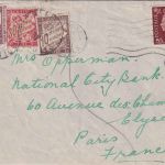 England - 1 P. George VI. Brief n. FRANKREICH Bognor Regis 1937 Nachporto !