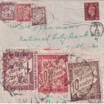England - 1 P. George VI. Brief n. FRANKREICH Bognor Regis 1937 Nachporto !