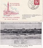 England - Blackpool 1961 43rd Philatelic Congress Schmuckkuvert n. Southampton
