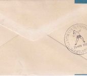 Griechenland - Olympic Torch Flight Quantas Schmuckkuvert Olympia 1956