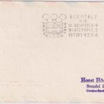 DDR - AUA Olympia-Sonderflug Wien Innsbruck Zuleitungspost Berlin 1964