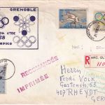 Griechenland - Archaia Olympia Einschreibedrucksache n. Rheydt 1968 Inhalt !!