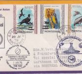 Montserrat - Lufthansa Olympia-Sonderflug Montreal FFM Zuleitungspost 1976