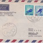 DDR - Interflug Olympia-Sonderflug Berlin - Zürich 1968