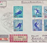 DDR - Interflug Olympia-Sonderflug Lupo-Einschreibebrief Berlin - Zürich 1968