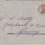 Brit. Post Türkei - 7 1/2 Pia. George V. Brief Constantinopel - Rohrbach 1923