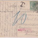Gibraltar - 2x1/2 P. George V. AK Europe Lighthouse n. Constanz 1928 Nachporto