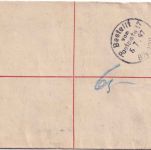 Gibraltar - 20 C. Victoria Einschreibeganzsache+Zusatz n. Berlin 1897