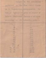 England - 2 P. Victoria Einschreibeganzsache+Zusatz Manchester - London 1901