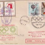 Polen - Olympiade 1972 Sonder-Ballonpost Schmuckkuvert Warschau