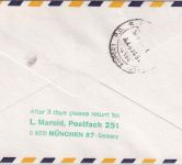USA - Olympiade 1972 US Postal Service (Sonder-PA) Rückflugpost München/Karachi
