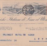 Italien - 30 C. Victor E.III illustr. Firmenkarte Alessandria - Asti 1923