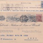 Italien - 30 C. Victor E.III illustr. Firmenkarte Alessandria - Asti 1923