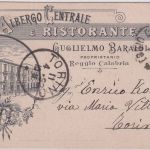 Italien - 10 C. Umberto I. illustr. Karte Reggio Calabria - Torino 1893