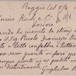 Italien - 10 C. Umberto I. illustr. Karte Reggio Calabria - Torino 1893