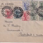Italien - 25 C. u.a. Vittorio Veneto Brief Firenze - Rohrbach 1922