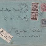 Italien - 85 C Victor E.III u.a. Einschreibebrief Bozen/Bahnpost - Rohrbach 1923