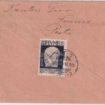 Italien/Fiume - 25 C. Annunzio Brief Fiume - Heidelberg 24.12.1920